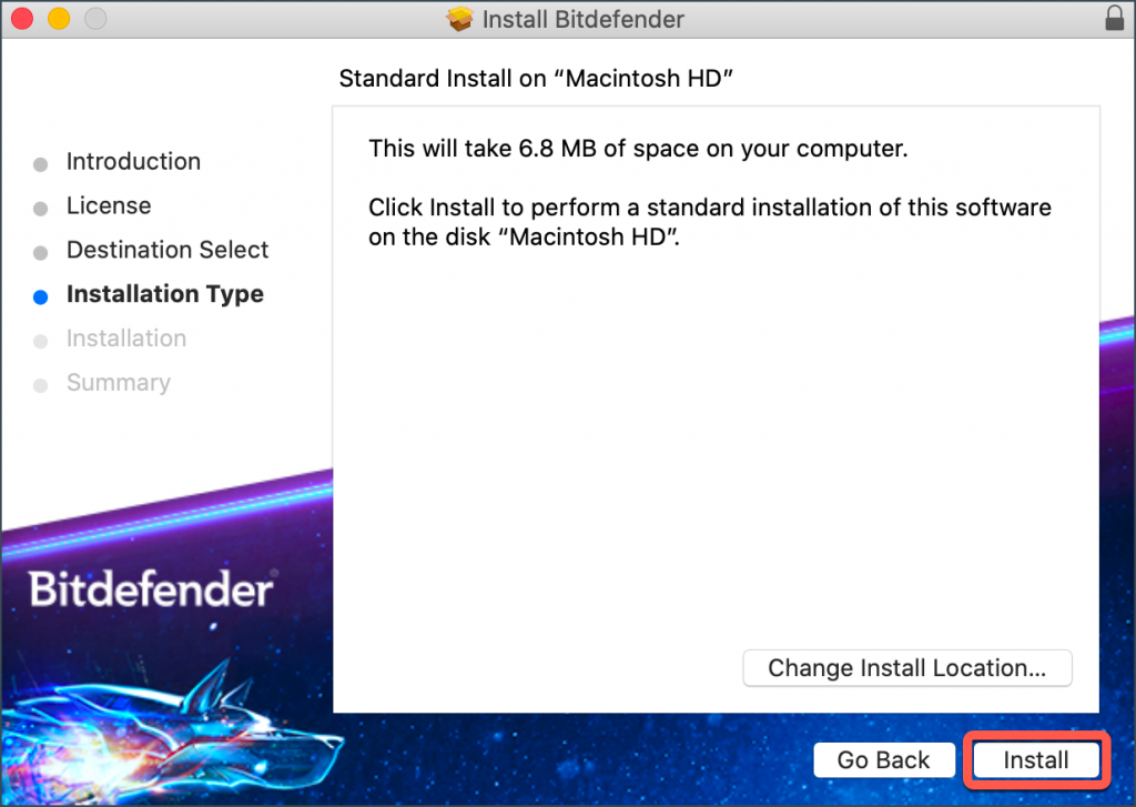 cannot install bitdefender vpn for mac